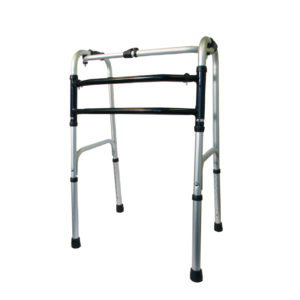 Balkonik aluminiowy składany AR-002, krocząco-stały. Podwójna rama H, ARmedical