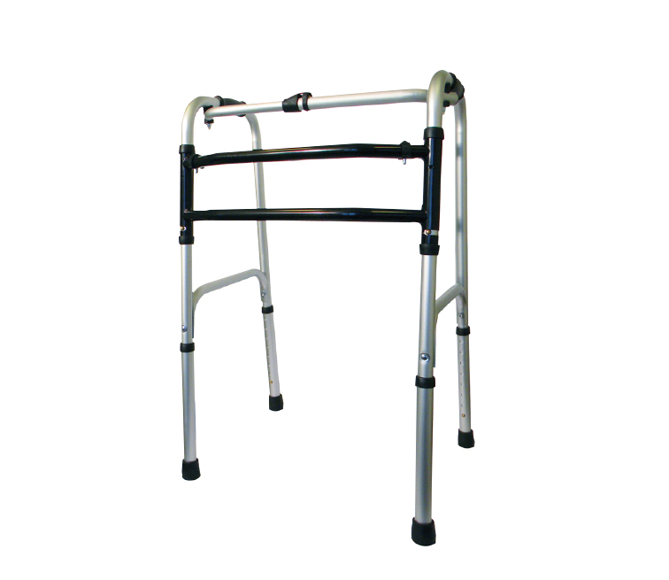 Balkonik aluminiowy składany AR-002, krocząco-stały. Podwójna rama H, ARmedical