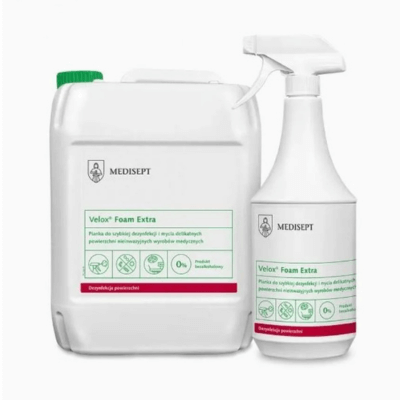 Velox Foam Extra - pianka do szybkiej dezynfekcji delikatnych powierzchni MEDISEPT