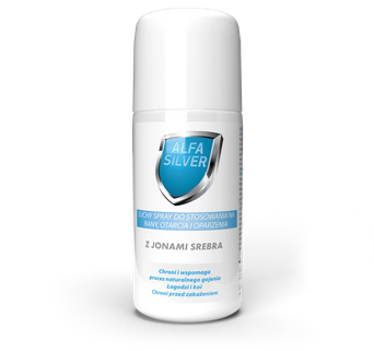 AlfaSilver suchy spray na rany z jonami srebra 125 ML
