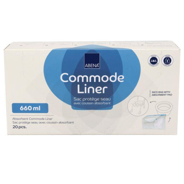 Worki toaletowe z wkładem chłonnym Abena Commode Liner (20 szt.)
