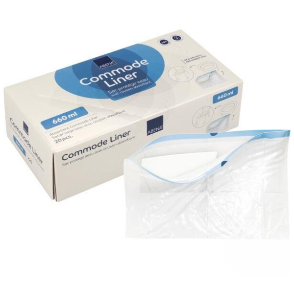 Worki toaletowe z wkładem chłonnym Abena Commode Liner (20 szt.)