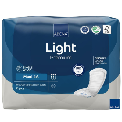 Wkładki higieniczne dla kobiet Abena Light Maxi (8 szt.)