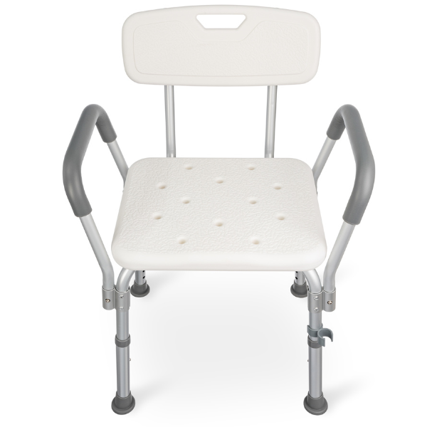 Taboret prysznicowy z oparciem i uchwytami bocznymi - TGR-R KP 355L Timago