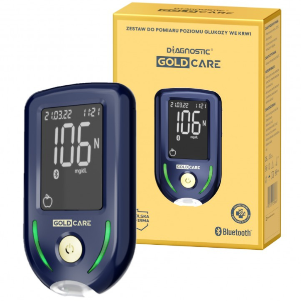 Diagnostic GOLD CARE Zestaw do pomiaru poziomu glukozy we krwi